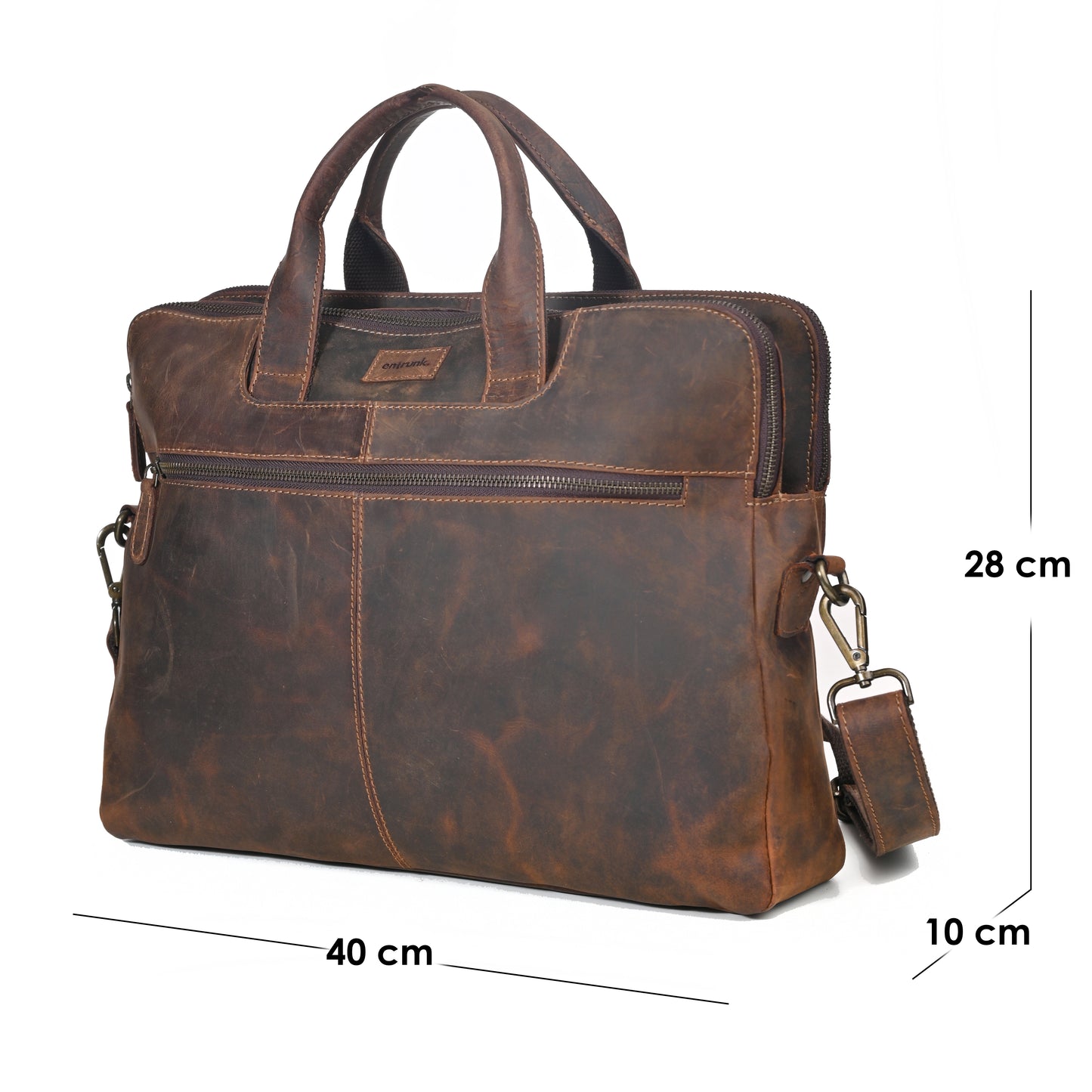 Genuine Premium Leather Bag for Men - Office Bag, Tan Color - Messenger Bags/Leather Bag for Men And Women With Adjustable Shoulder Strap