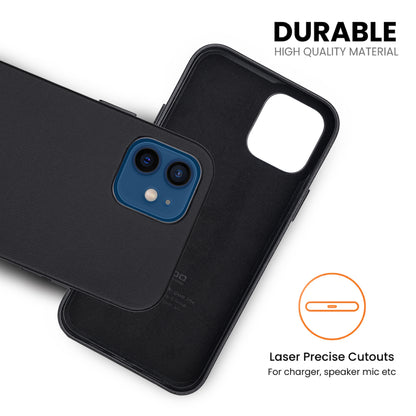 Premium Leather iPhone Back Cover For Iphone 11-Black