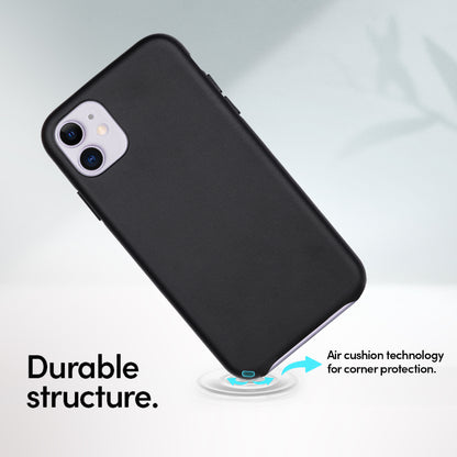 Premium Leather iPhone Back Cover For Iphone 12 Pro-Black